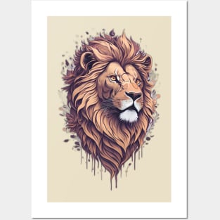 Whimsical Lion Majesty Posters and Art